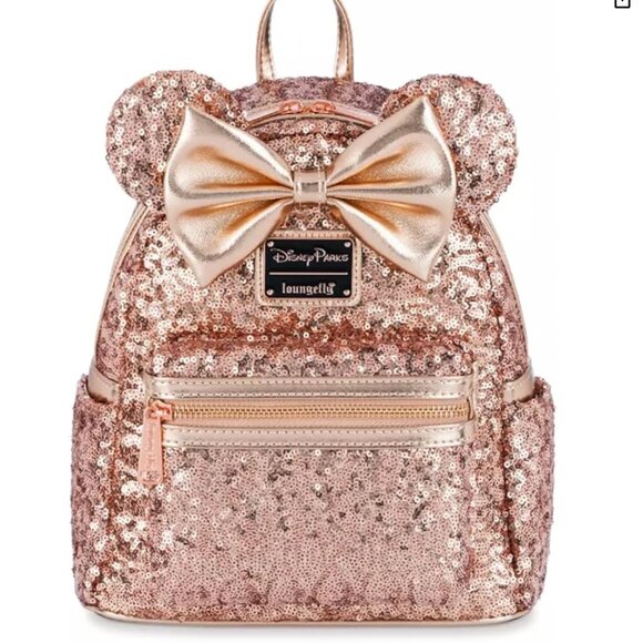 Loungefly Handbags - Disney Parks Minnie Mouse Sequined Mini Backpack by Loungefly